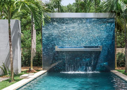 Outdoor Pools Underwater Collection Deeper in Blue