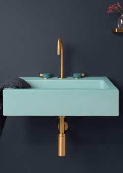 Kast+Concrete+Basins+-+Jura+B1+-+Duck+Egg+with+Alto+Brushed+Brass+and+Teal+Deck+Mounted+Taps+1x1+2500px